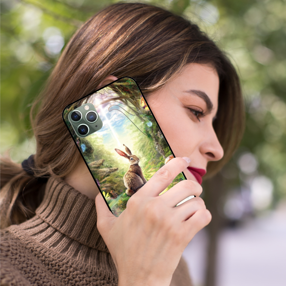 01 [Faithful] Apple Series iPhone 11 12 13 Glass Phone Case