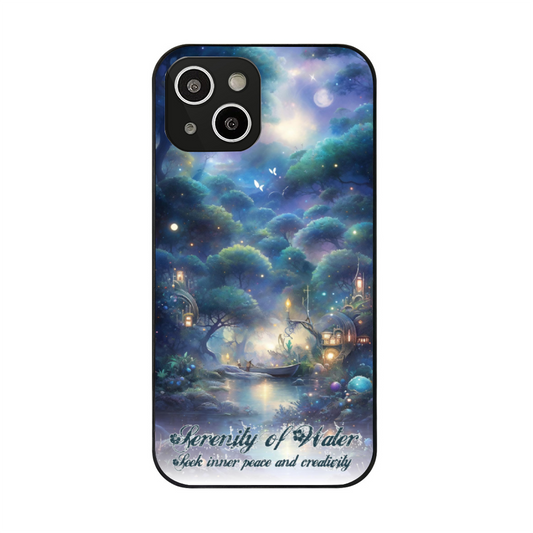 01 [Serenity of Water] Apple iPhone 14 Series Soft TPU/Glass Phone Case